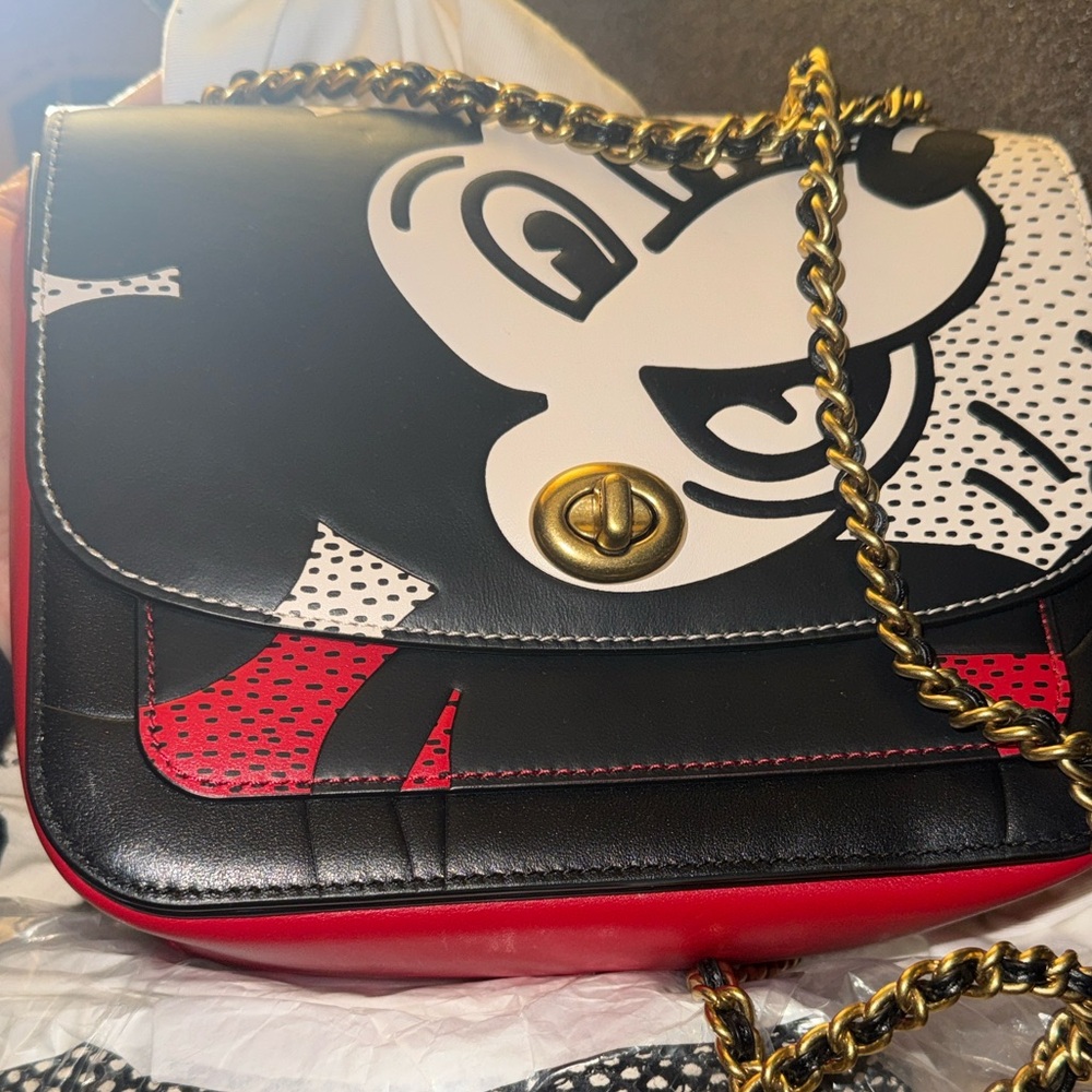 NWT COACH × Mickey Keith Haring
Leather Bag authentic limited edition